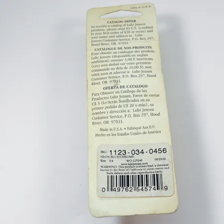 Luhr Jensen Lil' Kroc (Krocodile Stubby) Ondulante, Nickel/Blu, 21g, #1998