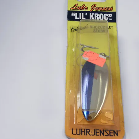 Luhr Jensen Lil' Kroc (Krocodile Stubby) Ondulante, Nickel/Blu, 21g, #1998