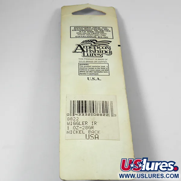 Eppinger Red Eye Wiggler Ondulante, Nickel/Occhi Rossi, 28g, #1999