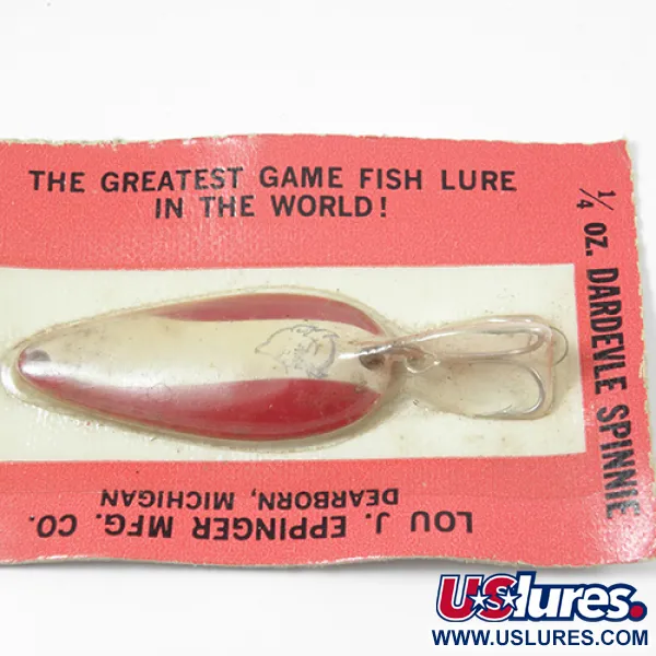 Eppinger Dardevle Spinnie Ondulante, Rosso / Bianco, 7g, Vintage, #2002