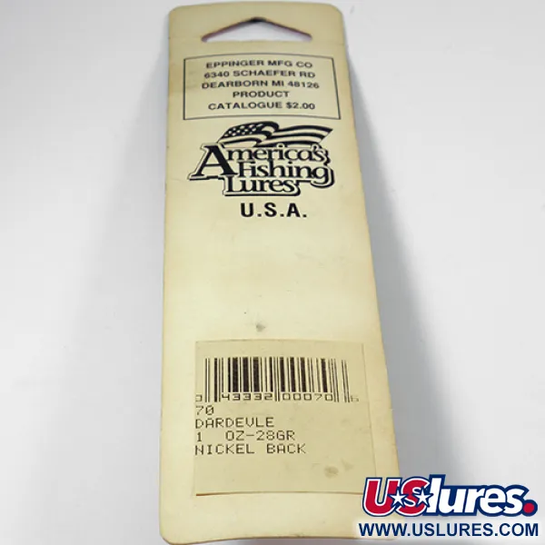 Ondulante Eppinger Dardevle, Giallo/Verde Fluorescente, 28g, #2004