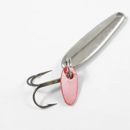 Bay de Noc Swedish Pimple Jig Verticale, Nickel, 2g, Inserto Bianco, #2040