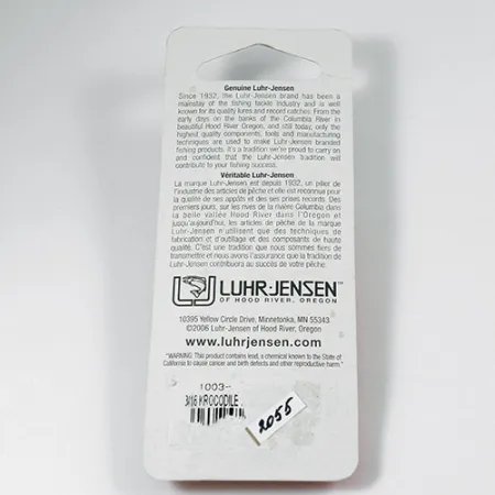 Luhr Jensen Krocodile Ondulante, Nichel / Blu, 9g, Paletta, #2055