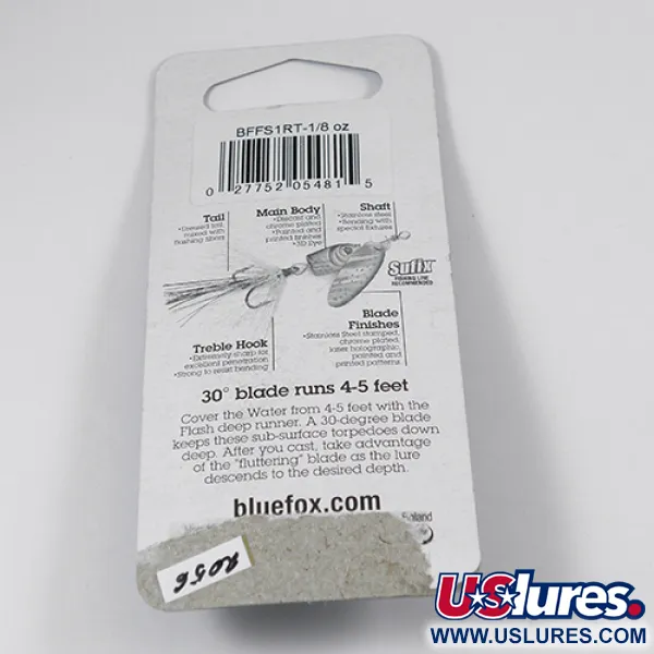 Blue Fox Flash Deep Runner Spinner, Arcobaleno, 4g, Fondali, #2056