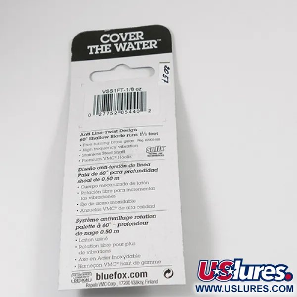 Blue Fox Vibrax Shallow Cucchiaino, Rainbow, 4g, Anti-torsione, #2057