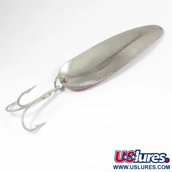 Dardevle Trolldevle Ondulante Traina, Rosso / Bianco / Nichel, 40g, #2060