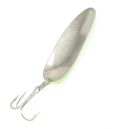 Dardevle Cop-E-Cat 7400 Ondulante, Giallo/Verde/Nichel, 14g, Scaglie, #2094