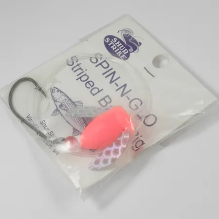 Shur Strike Spin-n-Glo Rig, Rosa, 7g, Ali Argentate, #2102