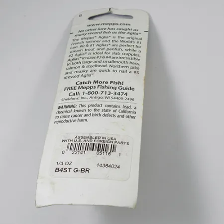 Mepps Aglia 4 dressed Cucchiaino, Ottone, 10g, Coda scoiattolo, #2105