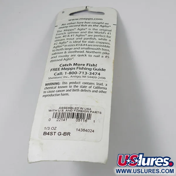 Mepps Aglia 4 dressed Cucchiaino, Ottone, 10g, Coda scoiattolo, #2105