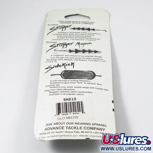 Michigan Stinger Glow Ondulante traina, Rainbow Trout Glow, 12g, #2106