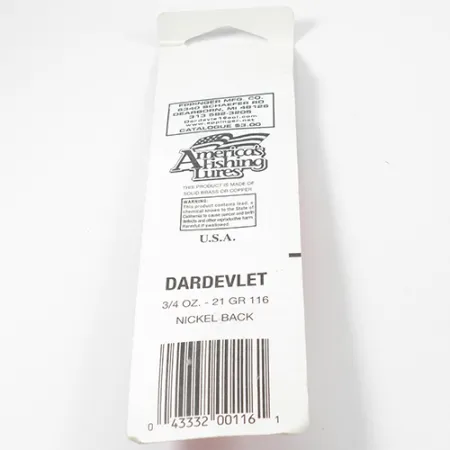 Eppinger Dardevle Dardevlet Ondulante, Rosso/Bianco, 21g, nichelato, #2132