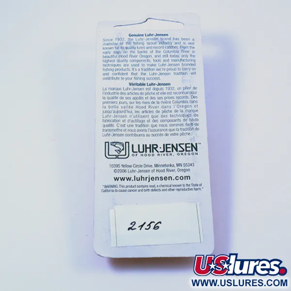 Luhr Jensen Krocodile Die #3 Ondulante, Nickel, 10g, Flipper Tab, #2156