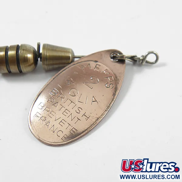 Mepps Aglia 2 Cucchiaino, Rame, 4.5g, Marchi originali, #2158