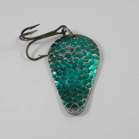 Worden’s Wob Lure Ondulante, Nichel martellato/Verde, 14g, USA, #2172