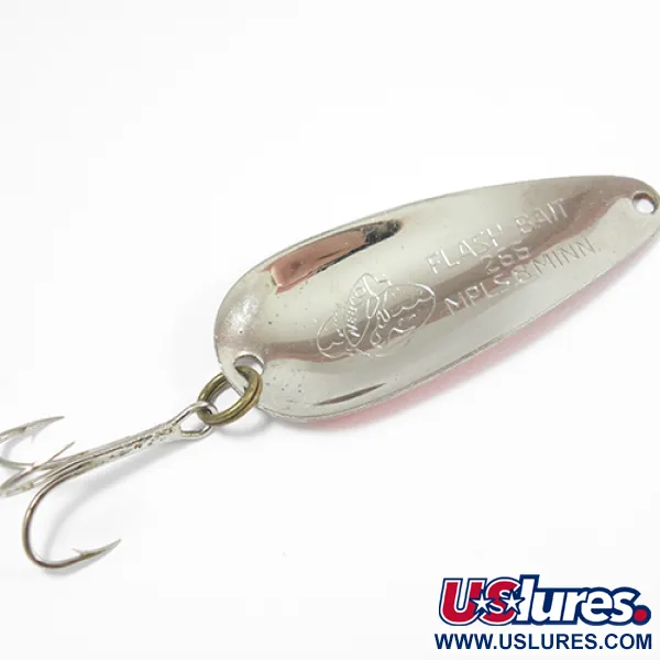 Nebco FlashBait 266 Cucchiaino, Rosso/Bianco/Nickel, 10g, Vintage, #2182