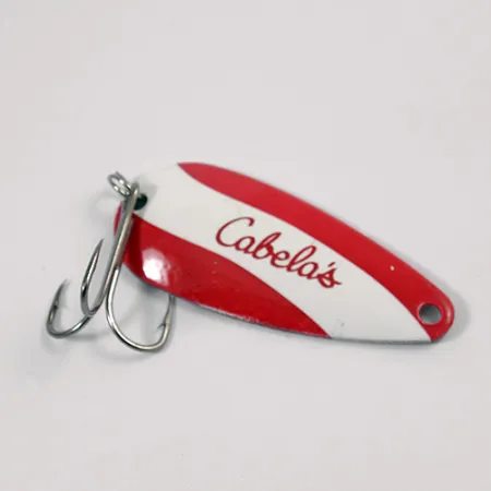Cabela's Ondulante, Rosso / Bianco / Nickel, 12g, Nichelato, #2191