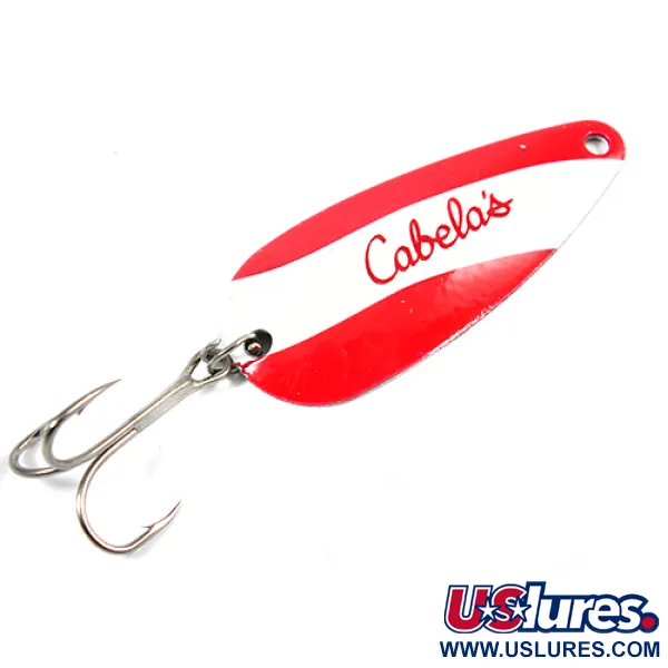 Cabela's Ondulante, Rosso / Bianco / Nickel, 12g, Nichelato, #2191