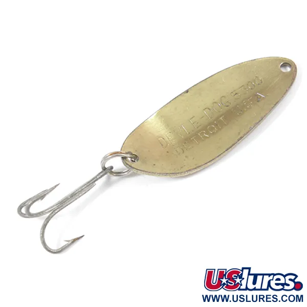 Dardevle Devle Dog 5300 Ondulante, Ottone, 10g, Design Concavo, #2210