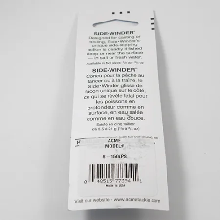 Acme Side-winder Ondulante, Trota Iridea, 5.7g, Spinning, #2221