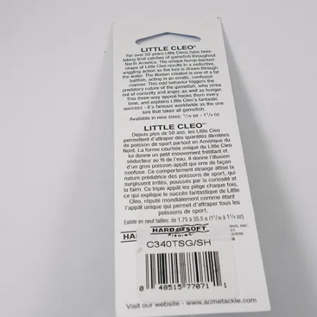 Little Cleo Glow Ondulante, Chartreuse Orange, 21g, Super Glow, #C340TSG/SH