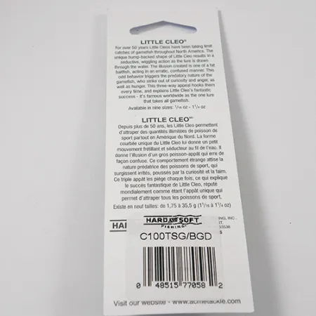 Acme Little Cleo Ondulante, Nickel/Verde/Glow/UV, 9,5g, gobba, #2224