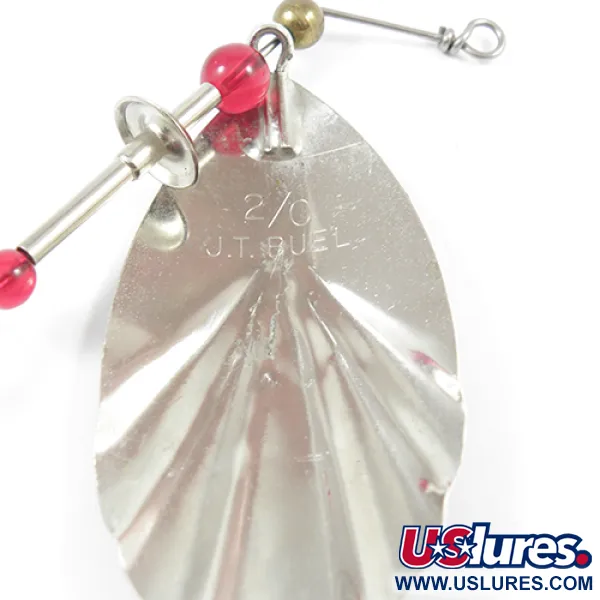 Eppinger Dardevle JT Buel Rotante, Nichel/Verde/Bianco, 15g, Vintage, #2238