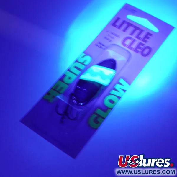 Acme Little Cleo Glow Ondulante, Nickel/Verde/Glow, 9,5g, UV, #2246