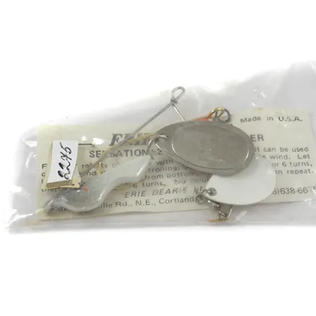 Erie Dearie Walleye Killer Esca, Bianco / Nickel, 9g, #2275