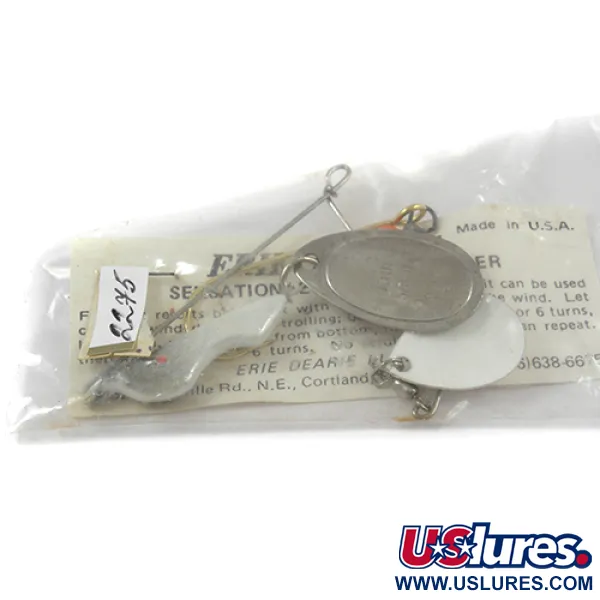 Erie Dearie Walleye Killer Esca, Bianco / Nickel, 9g, #2275