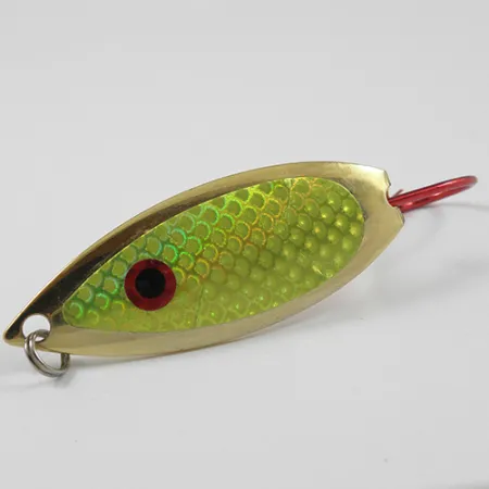 Captain Mikes Weedless Aqua Dream Ondulante, Gold/Green, 12g, Antialga, #2276