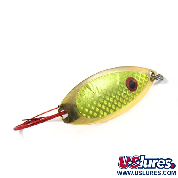 Captain Mikes Weedless Aqua Dream Ondulante, Gold/Green, 12g, Antialga, #2276