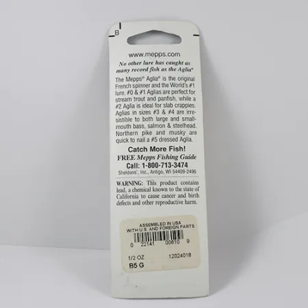 Mepps Aglia 5 Cucchiaino, Argento, 14g, Rotazione a cono, #2299
