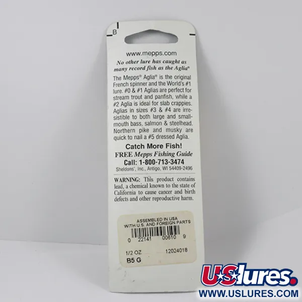 Mepps Aglia 5 Cucchiaino, Argento, 14g, Rotazione a cono, #2299