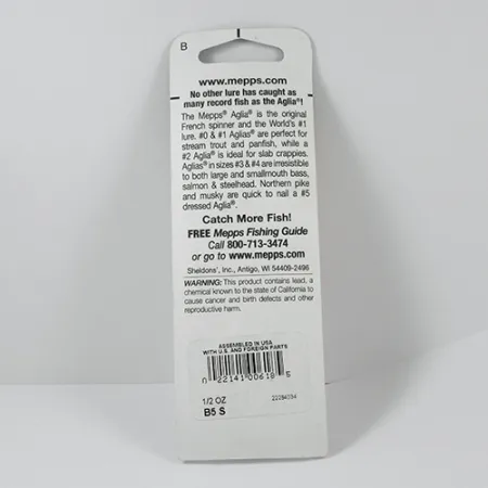 Mepps Aglia 5 Cucchiaino Rotante, Nichel, 14g, Attrattore, #2279