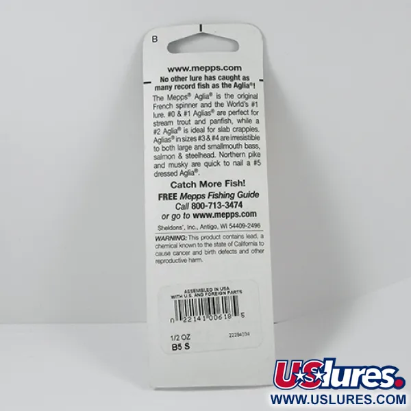 Mepps Aglia 5 Cucchiaino Rotante, Nichel, 14g, Attrattore, #2279