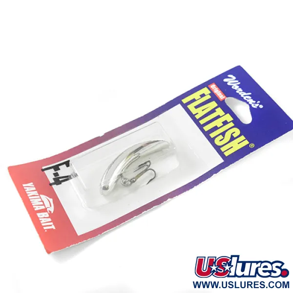 Yakima Bait FlatFish F4 Artificiale, Argento, 4cm, Traina, #2288
