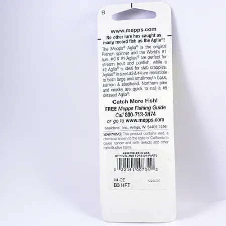 Mepps Aglia 3 Cucchiaino, Fire Tiger, 7g, Misura 3, Blister, #2297