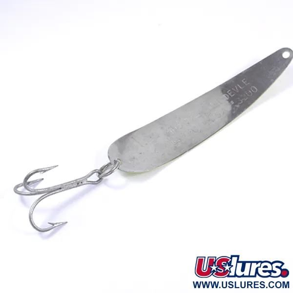 Dardevle King Flutter Devle 3200, Giallo/Rosso, 9g, Ondulante da traina, #2302