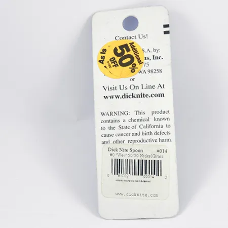 Dick Nite #0 Cucchiaino, Oro / Nickel, 2cm, Ultra-leggero, #2309