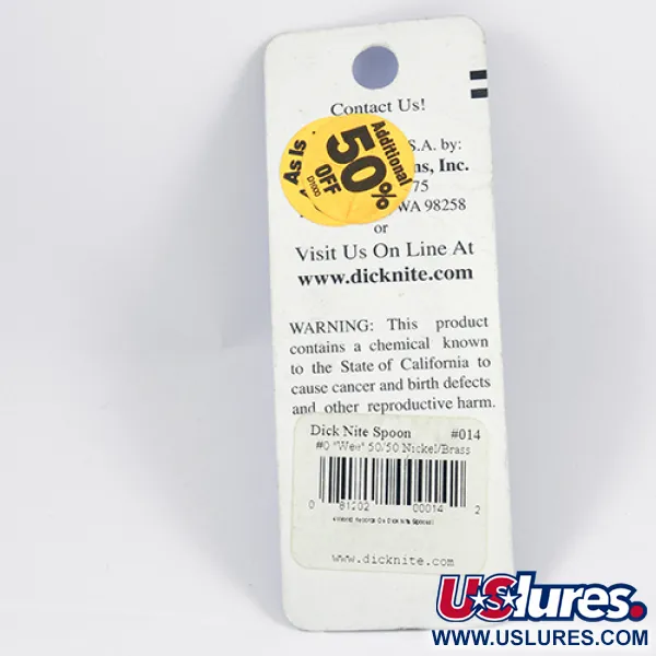 Dick Nite #0 Cucchiaino, Oro / Nickel, 2cm, Ultra-leggero, #2309