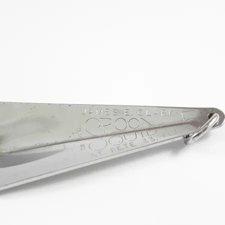 James E. Clark Clark Spoon Squid Ondulante, Nichel, 35g, Antialga, #2347