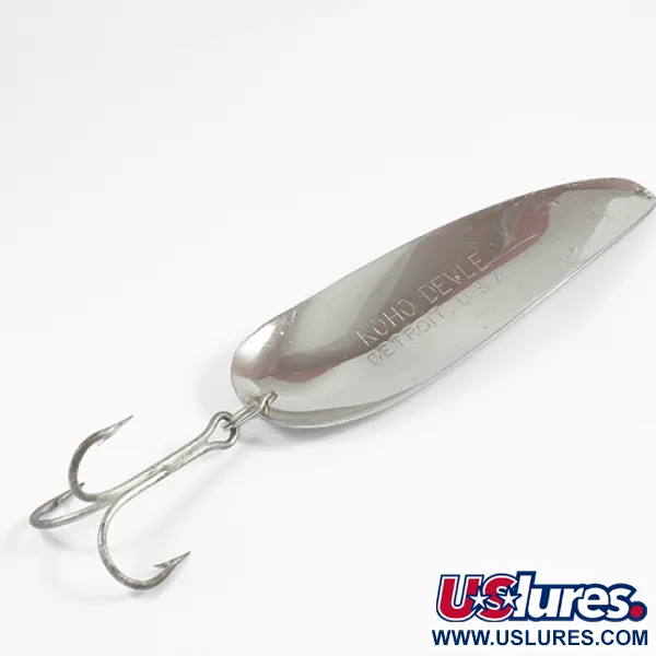 Eppinger Dardevle KOHO DEVLE Ondulante, Nichel, 40g, Detroit-Stamp, #2358