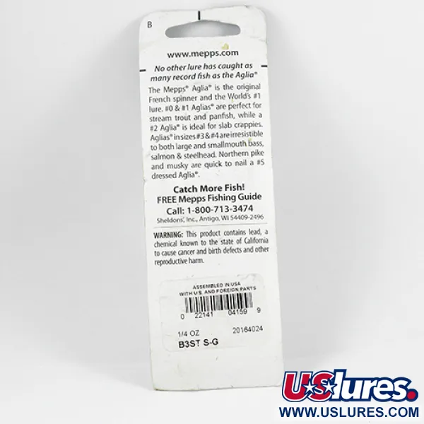 Mepps Aglia 3 Cucchiaino, Argento, 7,3g, Coda di scoiattolo, #2366