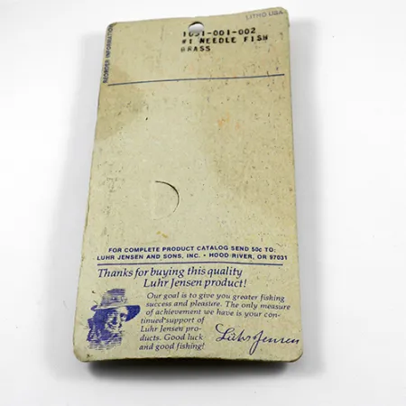 Luhr Jensen Needlefish 1 Ondulante Traina, Oro, 2g, Ottone, #2367