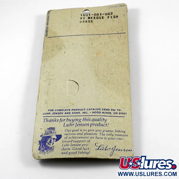 Luhr Jensen Needlefish 1 Ondulante Traina, Oro, 2g, Ottone, #2367