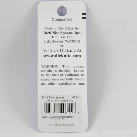 Dick Nite #1 Cucchiaino Traina, Nichel / Oro, 1g, #2368