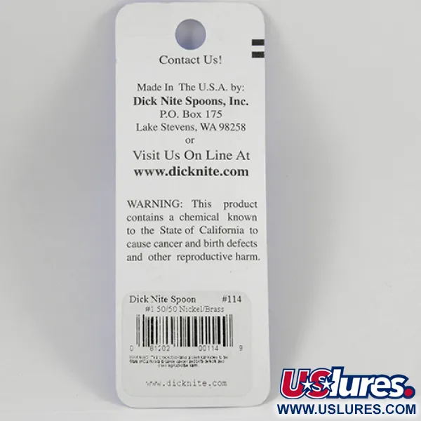 Dick Nite #1 Cucchiaino Traina, Nichel / Oro, 1g, #2368