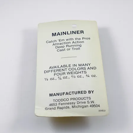 TODDCO Main liner Ondulante, Glow, 11g, Fluorescente, #2381