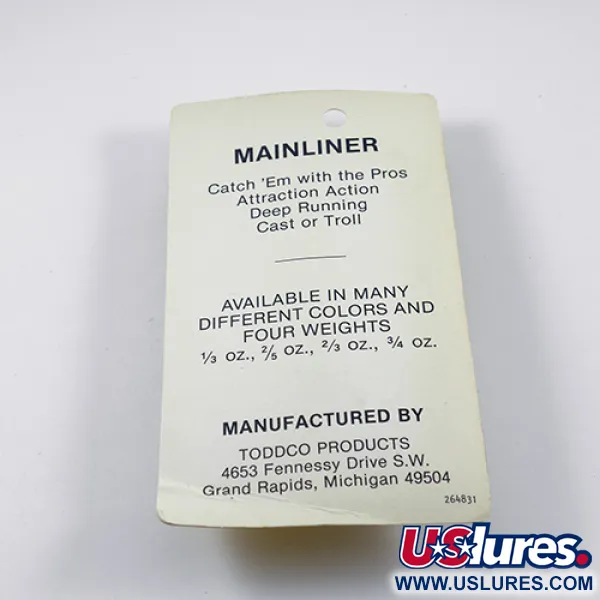 TODDCO Main liner Ondulante, Glow, 11g, Fluorescente, #2381